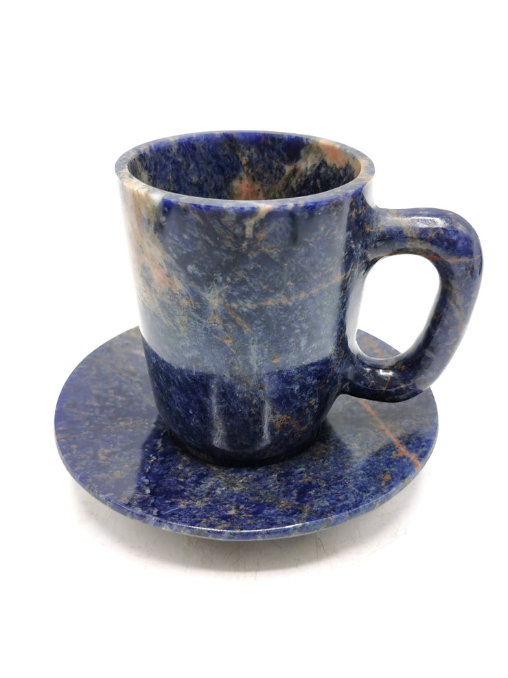 Sodalite Tea Cup & Saucer: Infusing Elegance and Healing into Your Home