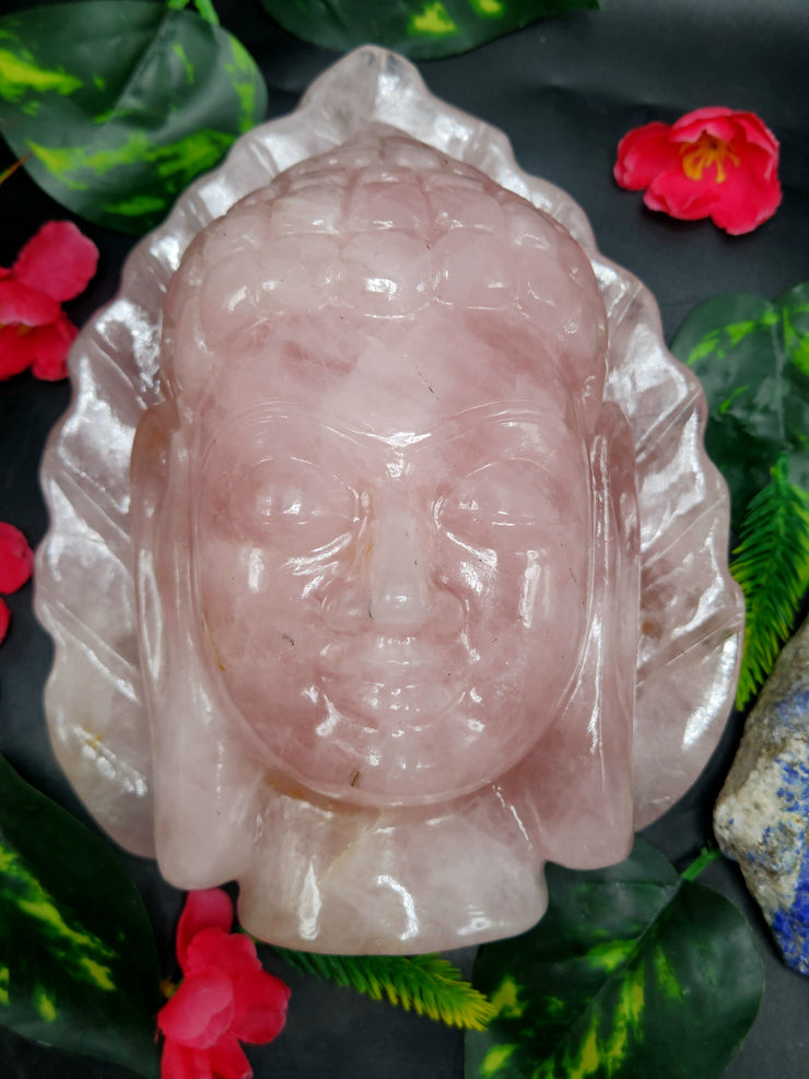 Rose Quartz Buddha Statue - Inviting Peace and Fortune into Your Home