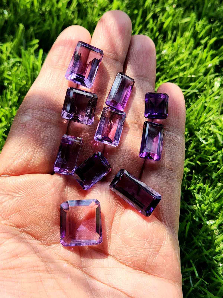 Why Amethyst Gemstone is a Very Popular Choice in Astrology? Amethyst Rectangular Faceted Gemstones: A Modern Marvel for Jewelry and Inspiration