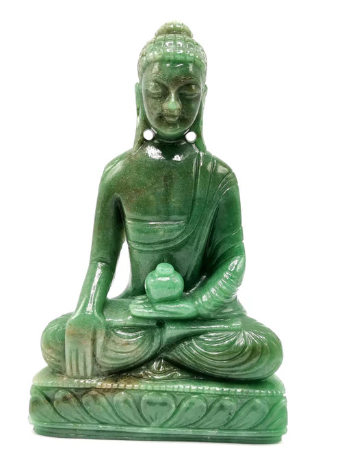 Green Aventurine Lord Buddha Statue: Enhance Your Space with Serenity and Prosperity