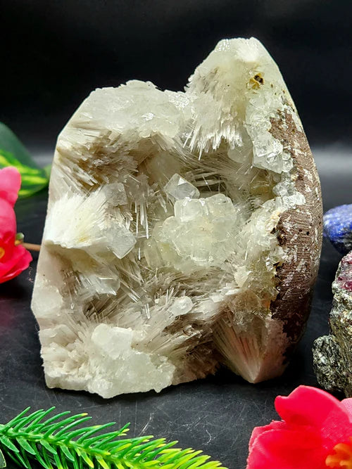 Scolecite Natural Free Form Cave: A Haven of Tranquility and Prosperity