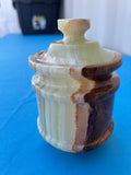 Green Onyx jar with lid: A Perfect Blend of Style, Storage, and Positivity | Home Decor | Crystal Healing