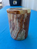 Green Onyx jar with lid: A Perfect Blend of Beauty, Functionality, and Spiritual Harmony | Home Decor | Crystal Healing