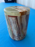 Green Onyx jar with lid: A Perfect Blend of Beauty, Functionality, and Spiritual Harmony | Home Decor | Crystal Healing