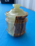 Green Onyx jar with lid: A Perfect Blend of Beauty, Functionality and Spiritual Harmony | Home Decor | Crystal Healing