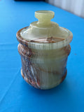 Green Onyx jar with lid: A Perfect Blend of Beauty, Functionality and Spiritual Harmony | Home Decor | Crystal Healing