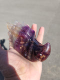 Multi Fluorite Dragon Head Carving for Strength, Prosperity and Spiritual Harmony | Home Decor | Crystal Healing