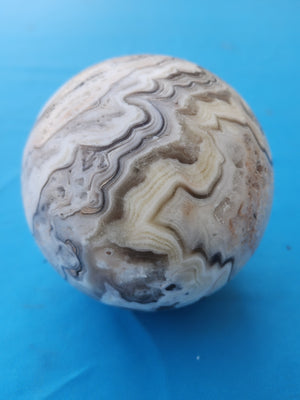 Zebra Onyx Sphere: Experience Harmony and Strength with This Exquisite Handmade Gemstone | Home Decor | Crystal Healing