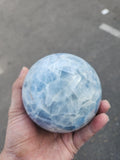 Blue Calcite Sphere: A Gateway to Peace, Healing, and Clarity | Home Decor