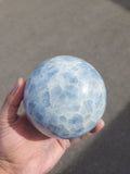 Blue Calcite Sphere: A Gateway to Peace, Healing, and Clarity | Home Decor