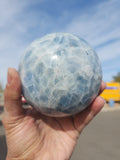 Blue Calcite Sphere: A Gateway to Peace, Healing, and Clarity | Home Decor