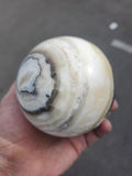 Zebra Onyx Sphere: A Symbol of Balance and Protection | Home Decor | Crystal Healing