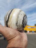 Zebra Onyx Sphere: A Symbol of Balance and Protection | Home Decor | Crystal Healing