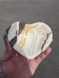 Zebra Onyx Heart Bowl: A Symbol of Love, Balance, and Spiritual Awakening | Crystal Decor | Crystal Healing