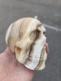 Zebra Onyx Skull Carving: A Perfect Blend of Home Elegance and Spiritual Energy