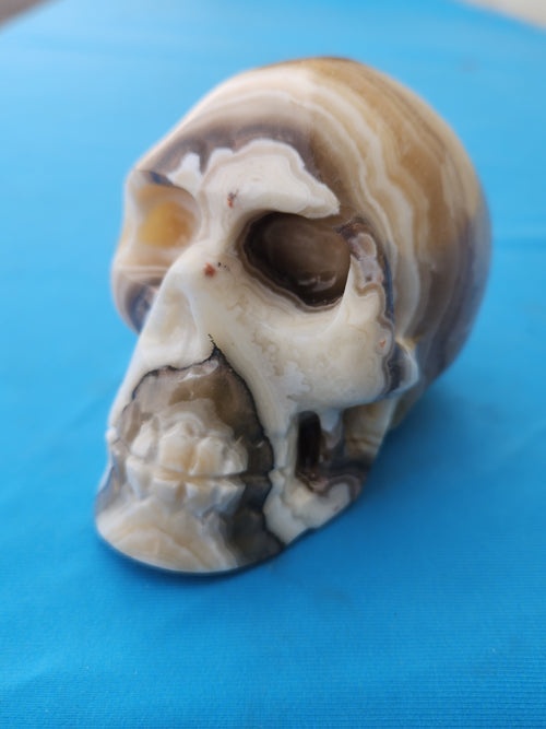 Zebra Onyx Skull Carving: A Perfect Blend of Home Elegance and Spiritual Energy