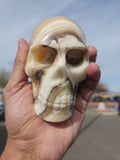 Zebra Onyx Skull Carving: A Perfect Blend of Home Elegance and Spiritual Energy