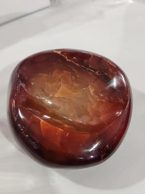 Carnelian Handmade Bowl: A Stunning Fusion of Art, Spirituality, and Home Decor | Home Decor | 5 inches and 400 gms