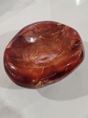 Carnelian Handmade Bowl: A Timeless Blend of Beauty and Positive Energy for Your Home | Reiki/Chakra/Healing | Home Decor | Weighing 400 gms