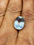 Aquamarine AA Grade Oval-Shaped Faceted Loose Gemstone - Radiant Azure Treasures