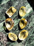 Lemon Quartz Faceted Mix-Shaped Loose Gemstones - Radiant Splendor and Vitality - Lot of 6 units