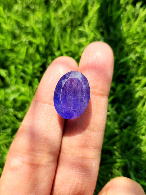 Tanzanite Faceted Loose Gemstones in Oval Shaped  - Enigmatic Elegance