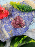 Ruby Ganesha Carving Pendant - A Fusion of Spirituality and Elegance | Birthday Gift | Daughter's Day Gift | Mother's Day Gift