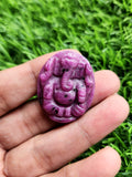 Ruby Ganesha Carving Pendant - Uniting Tradition with Modern Sophistication | Gemstone Pendant | Birthday Gift | Daughter's Day Gift | Mother's Day Gift