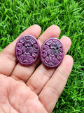 Ruby Floral Carving Pair Of Loose Gemstone For Pendant/Earrings - History, Symbolism and Modern Appeal