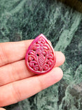 Ruby Floral Carving Pendant - History, Symbolism and Modern Appeal | Gemstone Pendant | Birthday Gift | Daughter's Day Gift | Mother's Day Gift