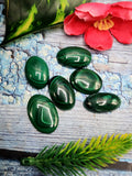 Malachite Cabochons Oval-Shaped Loose Gemstones - Beauty, Luck and Confidence in Every Facet - Lot of 6 units