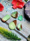 Chrysoprase cabochon mix shaped loose gemstones - Brilliance Beyond Beauty shape | Lot of 5 units