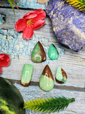 Chrysoprase cabochon mix shaped loose gemstones - Brilliance Beyond Beauty shape | Lot of 5 units