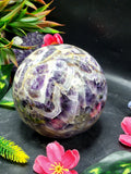 Amethyst Sphere: Transform Your Space and Mind | 4 inches diameter and 1550 gms