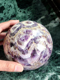 Amethyst Sphere: Transform Your Space and Mind | 4 inches diameter and 1550 gms