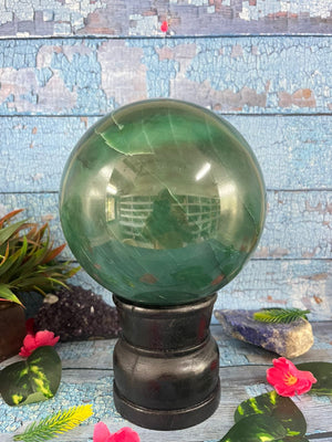 Dark Green Aventurine Sphere: A Marvel of Nature and Crystal Healing - 7.1 kgs