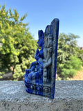 Exquisite Spiritual Carvings: The Divine Presence of Goddess Gaj Laxmi and Goddess Tara in Aventurine and Lapis Lazuli