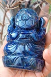 Sodalite Gemstone - Handmade Carving of Ganesh