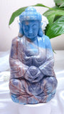 Trolleite Lord Buddha Carving: A Masterpiece of Serenity and Spiritual Elegance | Crystal/Reiki/Healing - 8.3 inches and 1.83 kg