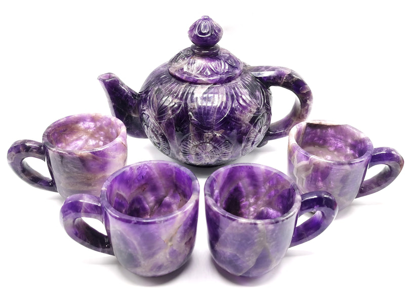 Amethyst Stone Tea/coffee Cup & Saucer, One Teacup Set, Crystal Cup, Quartz  Cup, Crystal Tea Set , Gift Item 