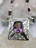 Stunning amethyst necklace in 925 sterling silver | Christmas gift | Mothers Day | Anniversary Gift | Birthday Gift - Shwasam