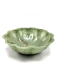 Beautiful light green quartz designer hand carved bowls - 6 inches and 295 gms (0.65 lb) - ONE BOWL ONLY